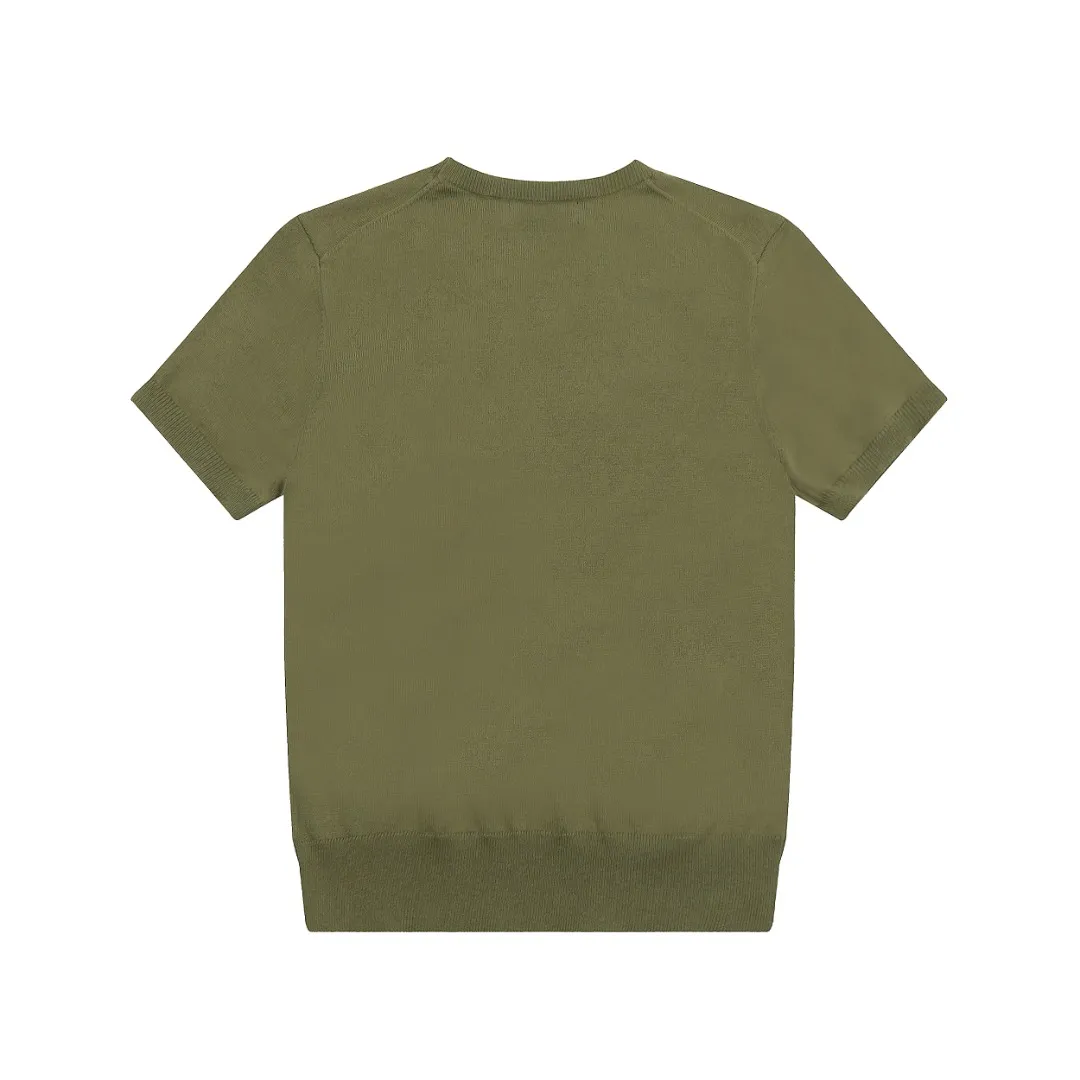 🅿️156 "Top quality" Style number: DS008# (not off the shelves all year round) [Ralph Lauren round neck solid color pony embroidered logo knitted short sleeves] ✅Ralph Lauren classic basic versatile knitted short sleeves for all seasons ✅Main supplier platform live broadcast Wholesale entity Replenish if out of stock Not off the shelf ✅ZP quality 1:1 version Scan the code to enter the GF website Counter quality ✅Detailed quality is the only one in Guangzhou Imported quality cotton yarn, focusing on high-end, cost-effective, good quality needless to say ✅The version is restored to the original version, loose, comfortable and stress-free, simple is high-end, classic is timeless ✅The upper body is simple and easy to match, a must-have for goddess ootd. Good-looking clothes are never picky. A must-have in the goddess' wardrobe. Size: S-XL Color: Army green, off-white, black, light pink, khaki, navy, light blue, mint green